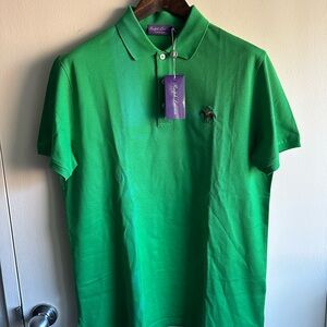 Ralph Lauren Purple Label Green Polo Shirt MSRP $395